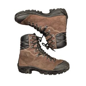 Meindl Mens Brown Suede Leather Hiking Boots High Mountain Trekking Shoes Sz 15